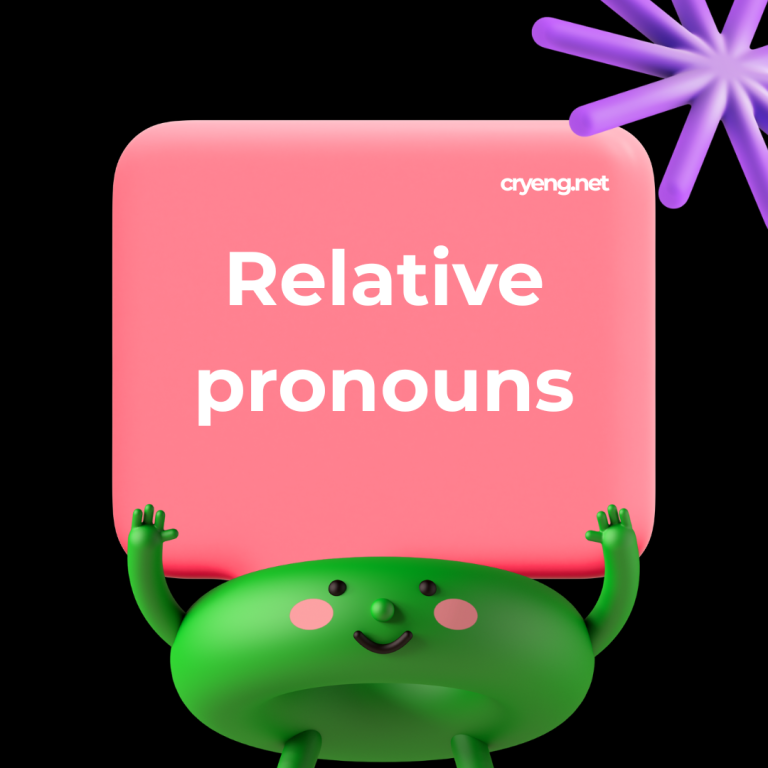 Relative pronouns
